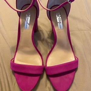 Inc hot pink chunky heels